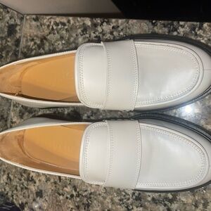 AEYDE Ruth Lug Sole Platform Loafer- An Italian apron-toe loater